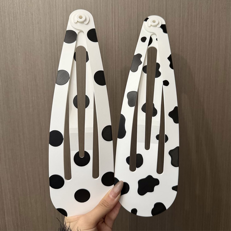 Cosplay Floating Prop - Jepit Rambut Motif Stroberi Polkadot Ukuran