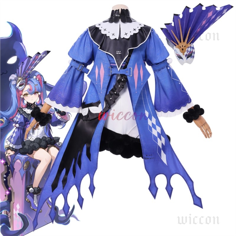 Cosplay Floating Prop - Roccia Kostum Cosplay Wig Gaun Hiasan