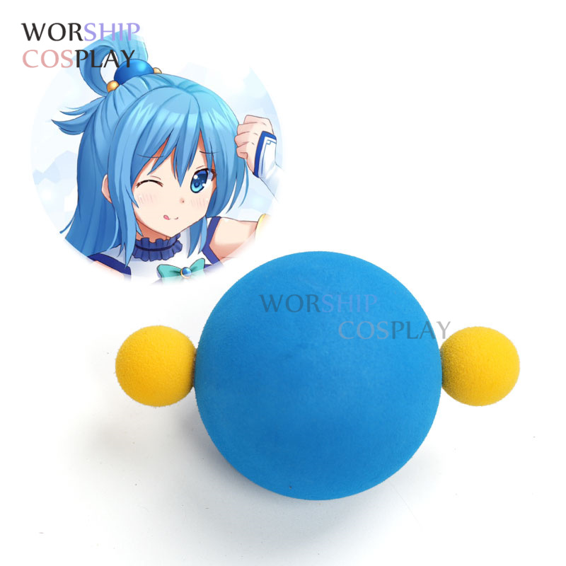 Cosplay Prop Foam - Aqua wig Cosplay busa, aksesori jepit