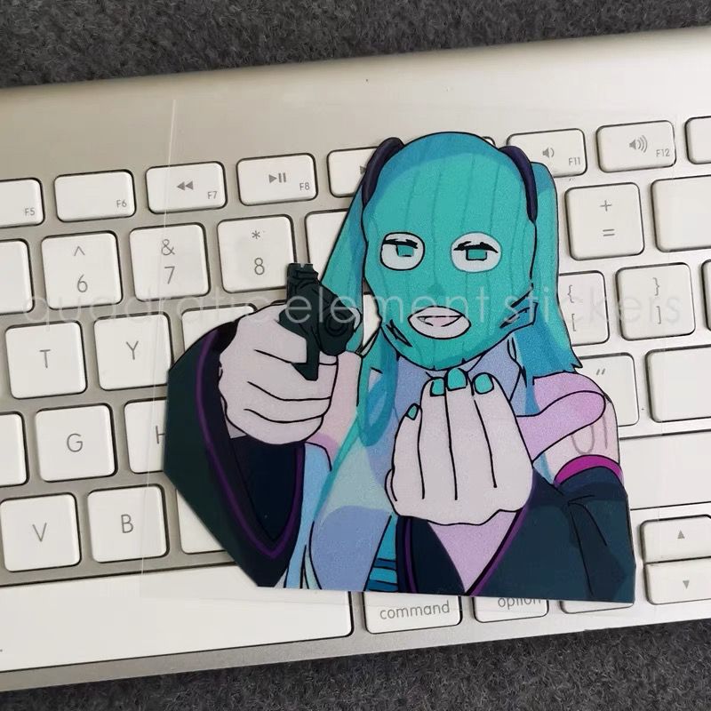 Stiker Sepeda Motor Miku Tahan - Cosplay Floating Prop ulasan dan harga