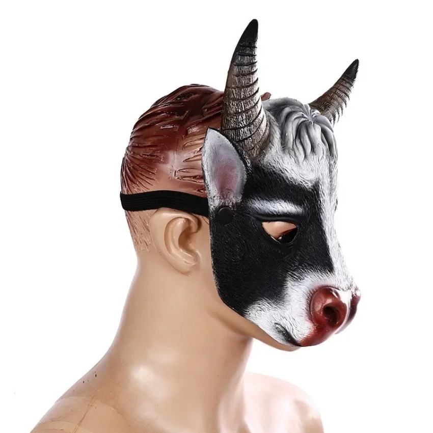 Masker Kepala Sapi Hewan Reali - Cosplay Prop Foam ulasan dan harga