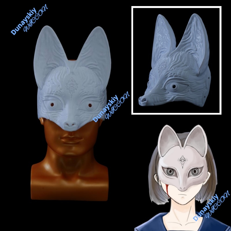 Topeng Rubah Pesta Topeng Hall - Cosplay Prop 3D Print Settings ulasan dan harga