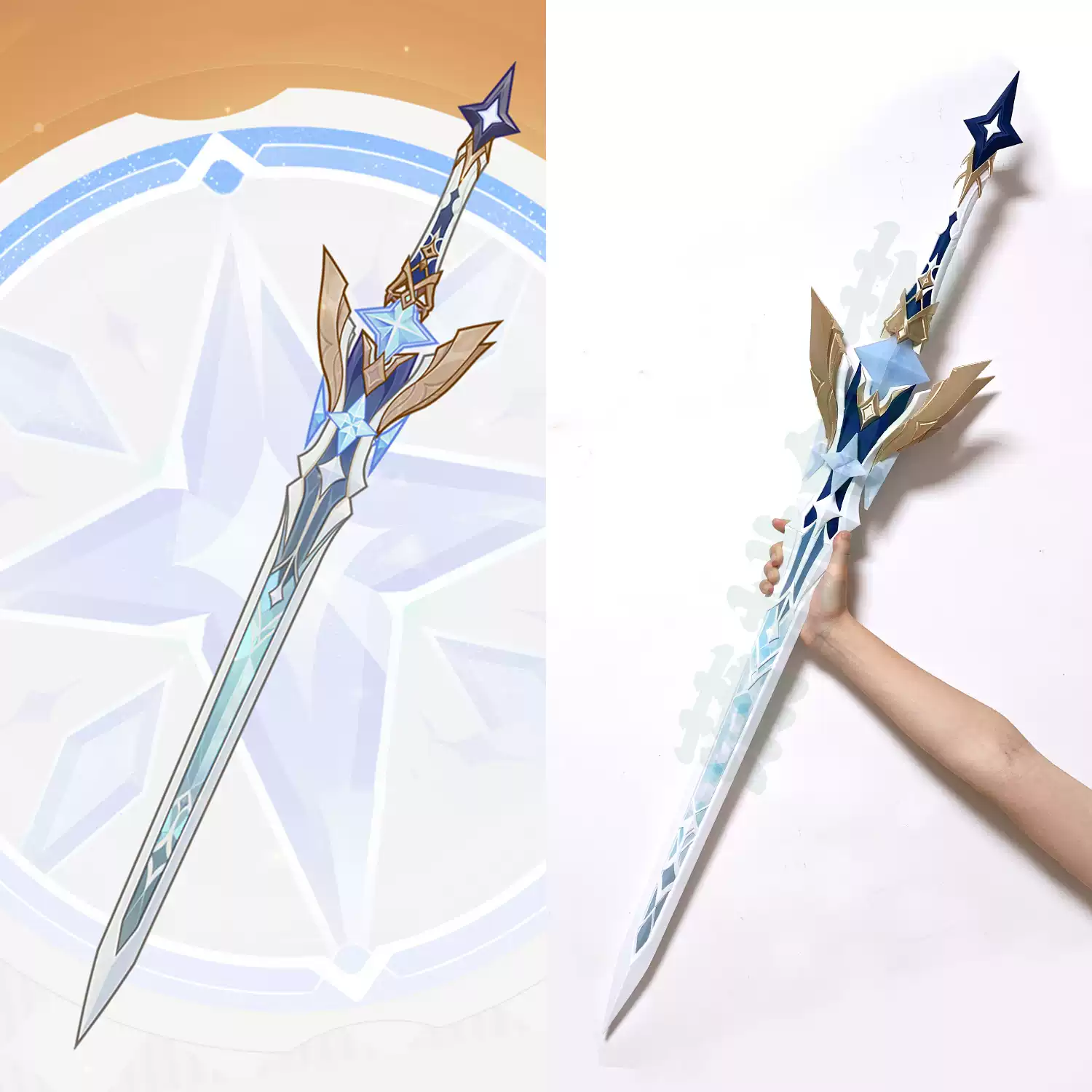 Genshin Impact Aether Lumine C - Detachable Cosplay Prop ulasan dan harga