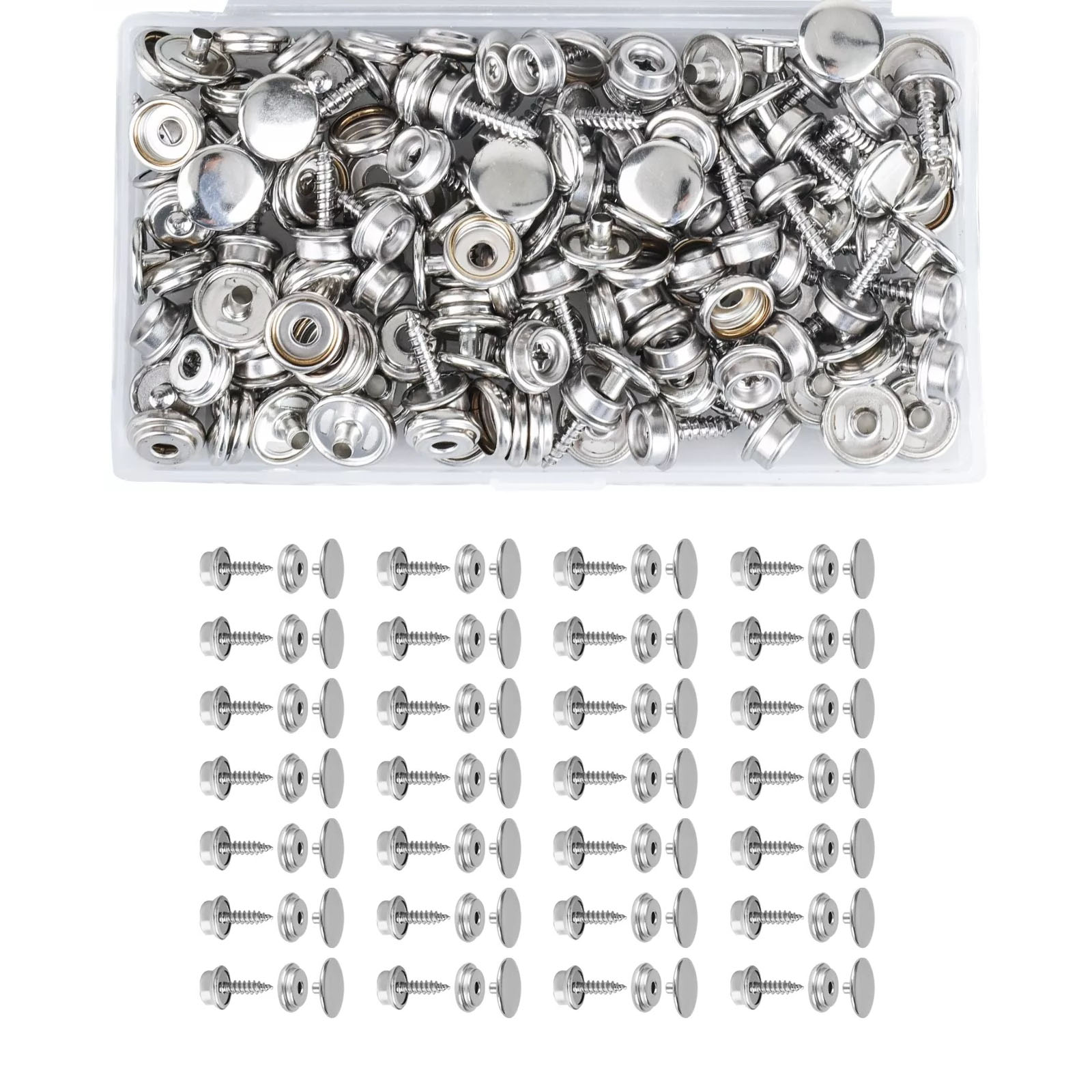 50 Set kanvas Laut Baja tahan  - Snap Fastener Set ulasan dan harga