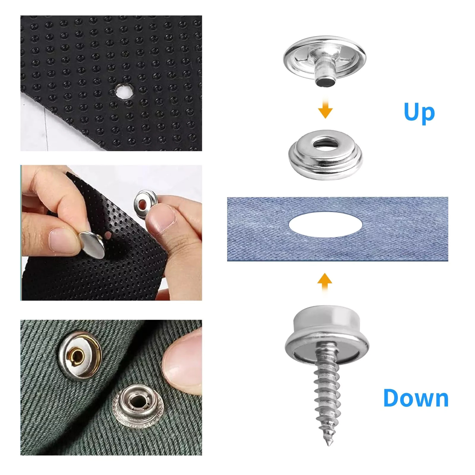 50 Set kanvas Laut Baja tahan  - Snap Fastener Set ulasan dan harga