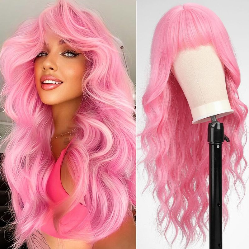 Wig rambut lurus panjang denga - Wig Fiber Net ulasan dan harga