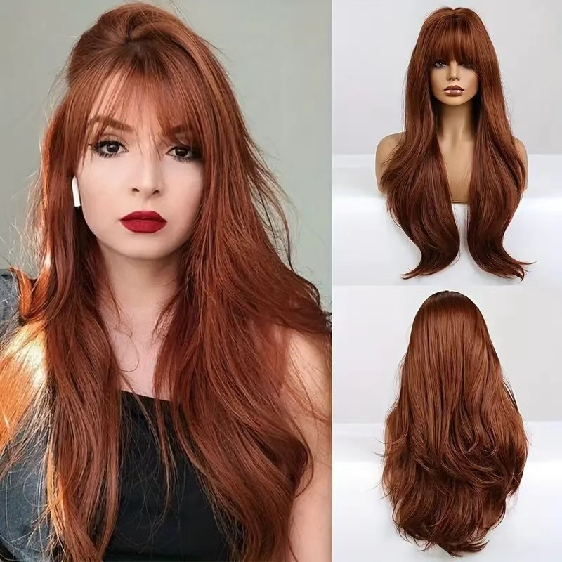 Wig rambut lurus panjang denga - Wig Fiber Net ulasan dan harga